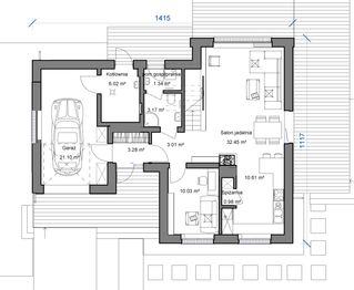 Parter projektu - Domidea 53 w3 - 6 pokojowy