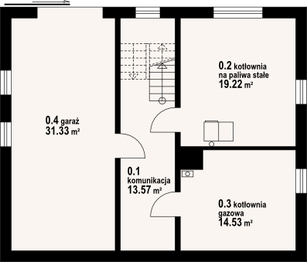 Piwnica projektu - Jaworki 14m
