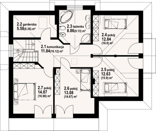 Poddasze projektu - Sławków b2