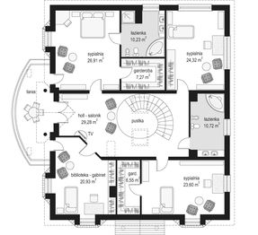 Piętro 1 projektu - Ambasador 2