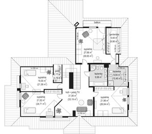 Poddasze projektu - Jesion