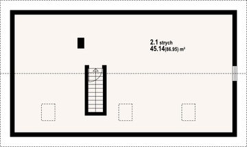 Poddasze projektu - Budynek gospodarczy bg-4