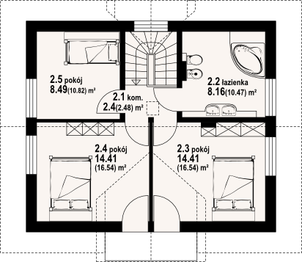 Poddasze projektu - Jaworzynka nowa mg
