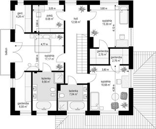 Piętro 1 projektu - Orchidea