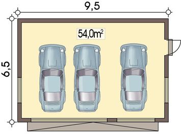 Parter projektu - Garaż APG-2 wersja E garaż