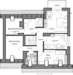 Poddasze projektu - Domidea 52 w3