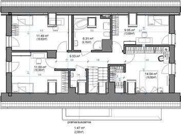 Poddasze projektu - Domidea 60 dG w2