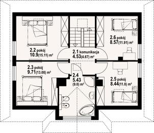 Poddasze projektu - Jurgów dws