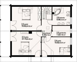 Poddasze projektu - Świdnica 25 dw