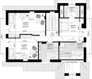 Poddasze projektu - Pod dębami