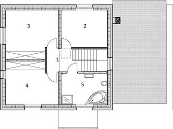Piętro 1 projektu - eko Typowy 23