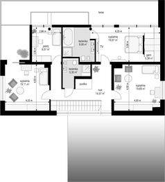 Piętro 1 projektu - Willa słoneczna