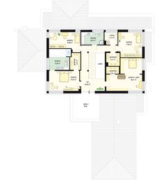 Piętro 1 projektu - Willa z basenem