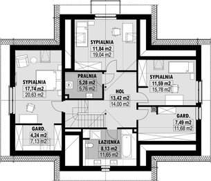 Poddasze projektu - E-191
