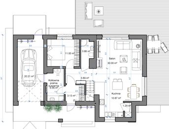 Parter projektu - Domidea 60 G - 6 pokojowy