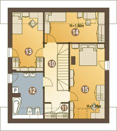 Poddasze projektu - Radosna z garażem 1-st. [A]