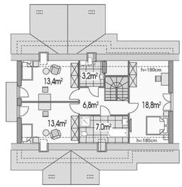 Poddasze projektu - Arkan A