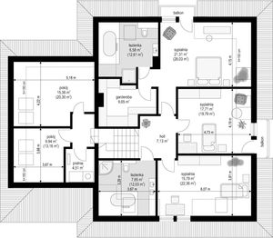 Poddasze projektu - Agnieszka 3 B