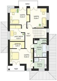 Piętro 1 projektu - Kasjopea 8