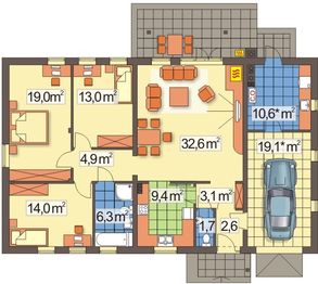 Parter projektu - Wojtek 2B garaż