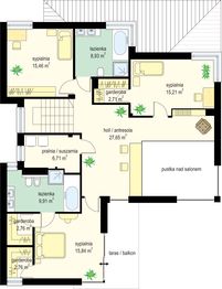 Piętro 1 projektu - Riwiera 5