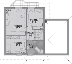 Poddasze projektu - DOM 216