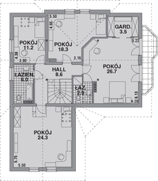 Poddasze projektu - Dom 225