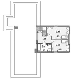 Piętro 1 projektu - Mango B 2-garaże