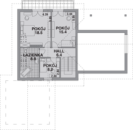Poddasze projektu - Dom 233