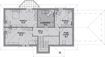Poddasze projektu - Dom 234
