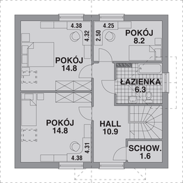 Poddasze projektu - Dom 237
