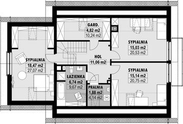 Poddasze projektu - E-193