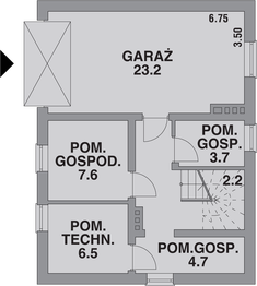 Piwnica projektu - DOM 264