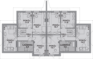 Poddasze projektu - Dom 602