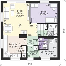 Parter projektu - Dom przy Cyprysowej 20 N