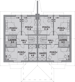 Poddasze projektu - DOM 605