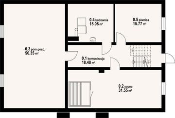 Piwnica projektu - Chmielniki dw 49x
