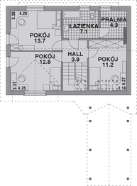 Poddasze projektu - Dom 703