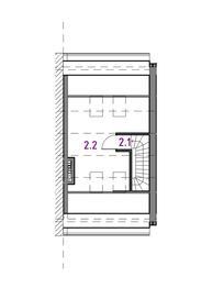 Poddasze projektu - JB54 szeregowy segment skrajny prawy