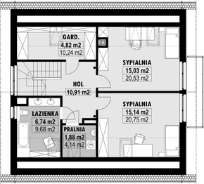 Poddasze projektu - E-194