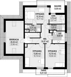 Poddasze projektu - E-199