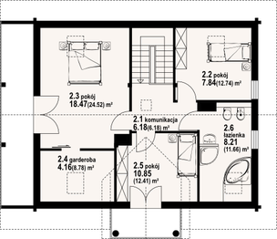 Poddasze projektu - Jaworki 13 dw