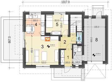 Parter projektu - Pinczer 7 z garażem