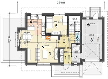 Parter projektu - Pinczer 8 z garażem