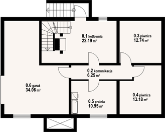 Piwnica projektu - Milicz 17 dw
