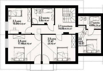 Poddasze projektu - Tomaszów g bliźniak