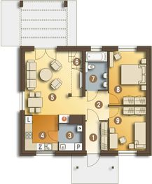 Parter projektu - Marcin II bez garażu [B]