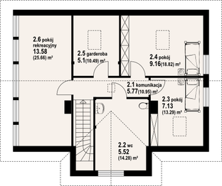 Poddasze projektu - Chmielów dw 15-0k