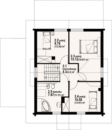 Poddasze projektu - Rydzowo dw 5