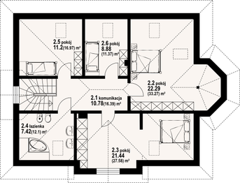 Poddasze projektu - Zarzecze średnie 3